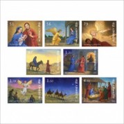 オルダニー島2023年クリスマス切手8種