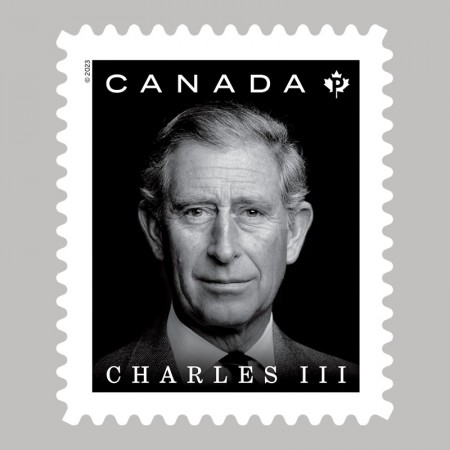 カナダ2023年チャールズ国王切手1種