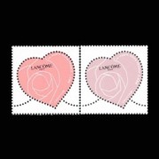 フランス2024年バレンタイン切手2種:ランコム
