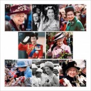 英国2022年エリザベス女王即位70周年切手8種