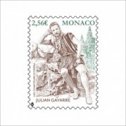 モナコ2021年オペラ歌手:ジュリアン・ガイヤール切手1種