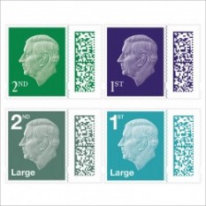 英国2023年チャールズ国王無額面普通切手4種(発行日以降発送)