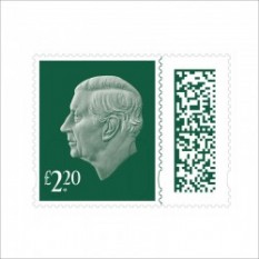 英国2023年チャールズ国王£2.20普通切手(発行日以降発送)