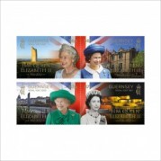 グァンジー島2023年エリザベス女王の生涯切手4種