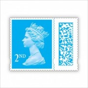 英国2021年バーコード付き2nd普通切手1種
