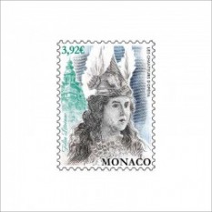 モナコ2022年オペラ歌手:フェリア・リトヴィーヌ切手1種