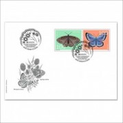 スイス2021年ヨーロッパ切手:蝶初日カバー