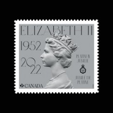 カナダ2022年エリザベス女王在位70年切手1種