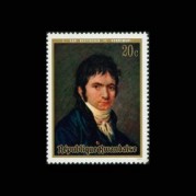 ルワンダ1971年ベートーヴェン生誕200年切手1種