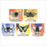 デンマーク2021年ヨーロッパ切手:蝶5種