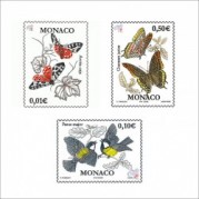 モナコ2002年普通切手3種