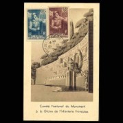 フランス1938年歩兵記念碑建設基金マキシマムカード