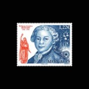 モナコ2006年モーツァルト生誕250年切手1種