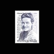 フランス2021年ボーヴォワール切手1種