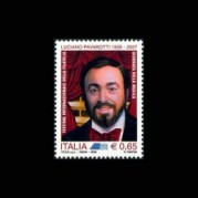 イタリア2009年音楽の日:パヴァロッティ切手1種