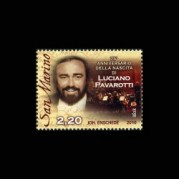 サンマリノ2010年パヴァロッティ生誕75年切手1種