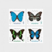 ルーマニア2023年蝶切手4種