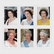オルダニー島2022年エリザベス女王在位70年切手6種