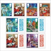 英国2021年クリスマス切手8種