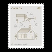 カナダ2021年クリスマス-天使切手1種