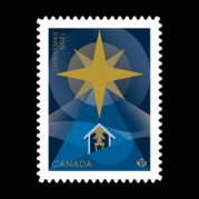 カナダ2022年クリスマスの星切手1種