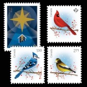カナダ2022年クリスマス切手4種セット