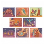 グァンジー島2023年クリスマス切手8種