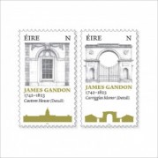 アイルランド2023年建築家ジェームズ・ギャンドン没後200年切手2種