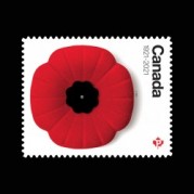 カナダ2021年戦没者追悼のケシ切手1種