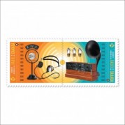 カナダ2020年カナダのラジオ放送100年切手横2連