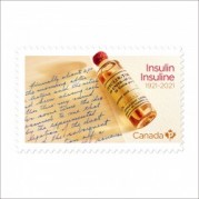 カナダ2021年インスリン100年切手1種