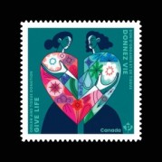 カナダ2022年臓器提供切手1種