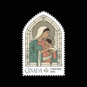 カナダ2023年クリスマス・聖母子切手1種