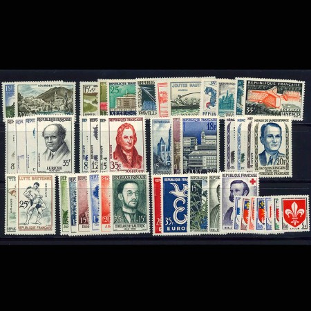 フランス1958年記念切手イヤーセット
