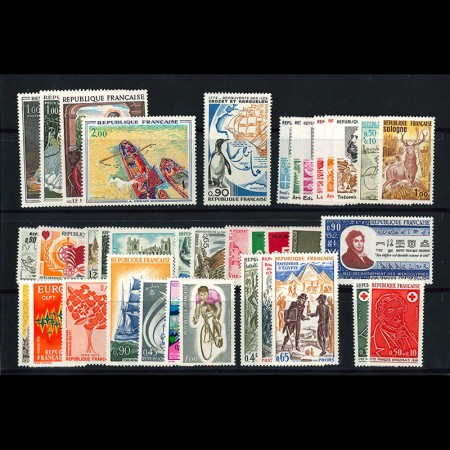 フランス1972年記念切手イヤーセット