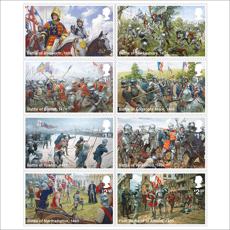 英国21年薔薇戦争切手8種 切手の通販 英国海外郵趣