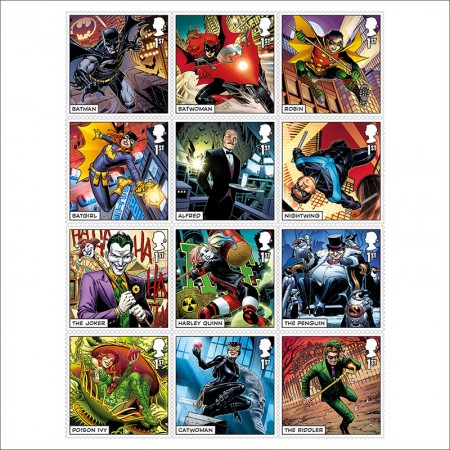 英国2021年DCコレクション切手12種