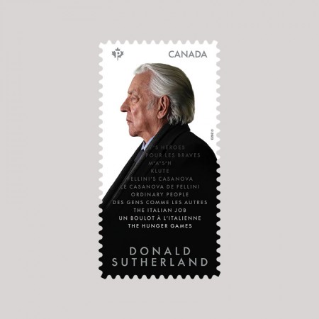 カナダ2023年ドナルド・サザーランド切手1種